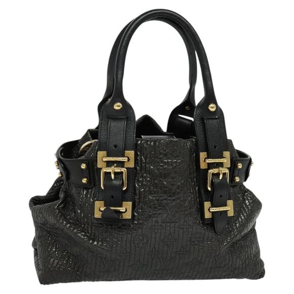 LOUIS VUITTON Monogram Motard Biker Tote Bag Black M95595 - Picture 1 of 16
